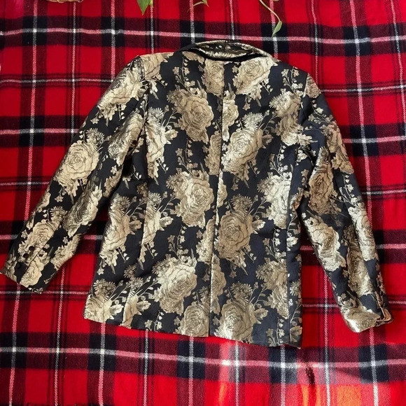 Black and gold sports coat 'Marckus Raylond' two button - size L - Picture 15 of 16